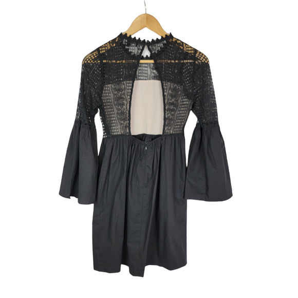 Endless Rose Goth Glam Black Dress S - Picture 2 of 3